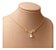 Colar Noiva Gota Pedra Zirconia Dourado F Ouro 18k Semijoia - Imagem 3