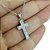 Colar Gargantilha Cruz Crucifixo Noiva Zirconia Prata - Imagem 2