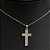 Colar Gargantilha Cruz Crucifixo Noiva Zirconia Prata - Imagem 3