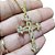 Colar Cruz Crucifixo Noiva Zirconia Dourada Folheadoa Ouro 18k Semi Joia Com Garantia - Imagem 3