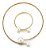 Colar Chocker E Pulseira Riviera Strass Pérola Noiva Festa - Imagem 11
