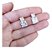 Brinco Zirconia Noiva Dourado Folheado A Ouro 18k Semi Joia Com Garantia Pequeno Quandrado Barato Delicado - Imagem 1