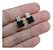 Brinco Zirconia Noiva Dourado Folheado A Ouro 18k Semi Joia Com Garantia Pequeno Quandrado Barato Delicado - Imagem 9