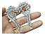Brinco Zirconia Prata Noiva Festa Pendurado Debutante Grande - Imagem 2