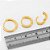 Trio Brinco Argola Pedra Zircônia F Ouro Garantia 8 10 12 Mm - Imagem 2