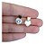 Trio Brinco Pedra Zirconia Coração F Ouro Dourado Folheado - Imagem 5