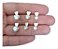 Trio Brinco Pedra Zirconia Coração F Ouro Dourado Folheado - Imagem 1