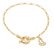 Pulseira Gestante Pezinho Pedra Zirconia F. Ouro Semi Joia - Imagem 2