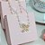 Pulseira Dourada Zircônia E Pérola Borboleta Debutante - Imagem 3