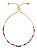 Pulseira Bracelete Pedra Zircônia Colorida Debutante Ajustáv - Imagem 1
