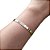 Pulseira Bracelete Dourada F. Ouro Pedra Zircônia - Amor - Imagem 1