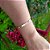 Pulseira Bracelete Dourada F. Ouro Pedra Zircônia - Amor - Imagem 2