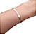 Pulseira Bracelete Dourada F. Ouro Pedra Zircônia- Abençoada - Imagem 1
