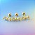Piercing Tragus Cartilagem Dourado Pedra Zirconia Lacinho - Imagem 6
