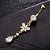 Piercing De Umbigo Zirconia Borboleta Dourado Pendurado - Imagem 2