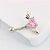 Piercing De Umbigo Invertido Prata Zirconia Coração Rosa Rox - Imagem 7