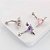 Piercing De Umbigo Invertido Prata Zirconia Coração Rosa Rox - Imagem 6