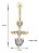 Piercing De Umbigo Dourado Zirconia Coração Pendurado Ouro - Imagem 5