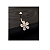 Piercing De Umbigo Dourado Banhado A Ouro 18k Flor Zirconia - Imagem 9