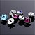 Piercing Microdermal Titanio G23 Pedra 3 Mm Topo Azul Escuro - Imagem 3
