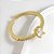 Anel Pedra Zirconia Festa Dourado Ajustável Folheado Oval - Imagem 6