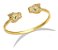 Bracelete Pulseira Leopardo Dourado Com Pedra Zircônia Luxo - Imagem 1