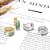 Brinco Argola Pedra Zirconia Verde Dourado Folheado Ouro 18k - Imagem 3
