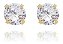 Brinco Infantil Ponto De Luz Pedra Zirconia 2 Furo 5 6 7 Mm - Imagem 6