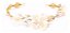 Arranjo Enfeite Cabelo Noiva Dama Dourado Ouro Strass Perola - Imagem 3