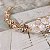 Arranjo Enfeite Cabelo Noiva Dama Dourado Ouro Strass Perola - Imagem 6