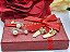Brinco Ear Cuff Noiva Pedra Zirconia E Perola Dourado Festa - Imagem 9