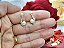 Brinco Ear Cuff Noiva Pedra Zirconia E Perola Dourado Festa - Imagem 6