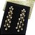 Brinco Noiva Dourado Zirconia Pendurado Debutante Festa Luxo - Imagem 3