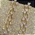 Brinco Noiva Dourado Zirconia Pendurado Debutante Festa Luxo - Imagem 4