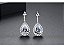 Brinco Noiva Pedra Zirconia Prata Gota Debutante Festa - Imagem 3