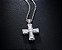 Colar Gargantilha Cruz Crucifixo Noiva Zirconia Prata - Imagem 4