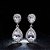 Conjunto Coroa E Brinco Strass E Zirconia Noiva Prata Gota - Imagem 3
