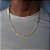 Corrente Masculina Aço Inox Folheada Prata Ou Ouro 60 Cm 4mm - Imagem 4