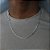 Corrente Masculina Aço Inox Folheada Prata Ou Ouro 60 Cm 4mm - Imagem 2