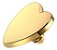 Piercing Microdermal Dourado Coração 4mm Topo - Imagem 1