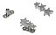 Piercing Microdermal Trio De Estrela Base + Topo - Imagem 2