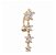 Piercing De Umbigo Dourado Ouro Pendurado Estrela Invertido - Imagem 3