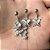 Piercing De Umbigo Prata Pendurado Pedra Borboleta - Imagem 5