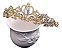 Coroa Tiara Arranjo Cabelo Noiva Strass Dourada Debutante - Imagem 1