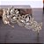 Coroa Tiara Arranjo Cabelo Noiva Strass Dourada Ouro Luxo - Imagem 6