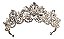 Coroa Tiara Arranjo Cabelo Noiva Strass Dourada Ouro Luxo - Imagem 1