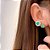 Brinco Gota Pedra Zirconia Fusion Ice Festa Verde F. Ouro - Imagem 5