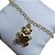 Pulseira Pingente Ursinho Urso I Love You F. Ouro Semi Joia - Imagem 2