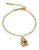 Pulseira Pingente Ursinho Urso I Love You F. Ouro Semi Joia - Imagem 3