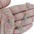 Pulseira Pingentes Pedras Cristais Coloridos Banhado A Ouro - Imagem 3